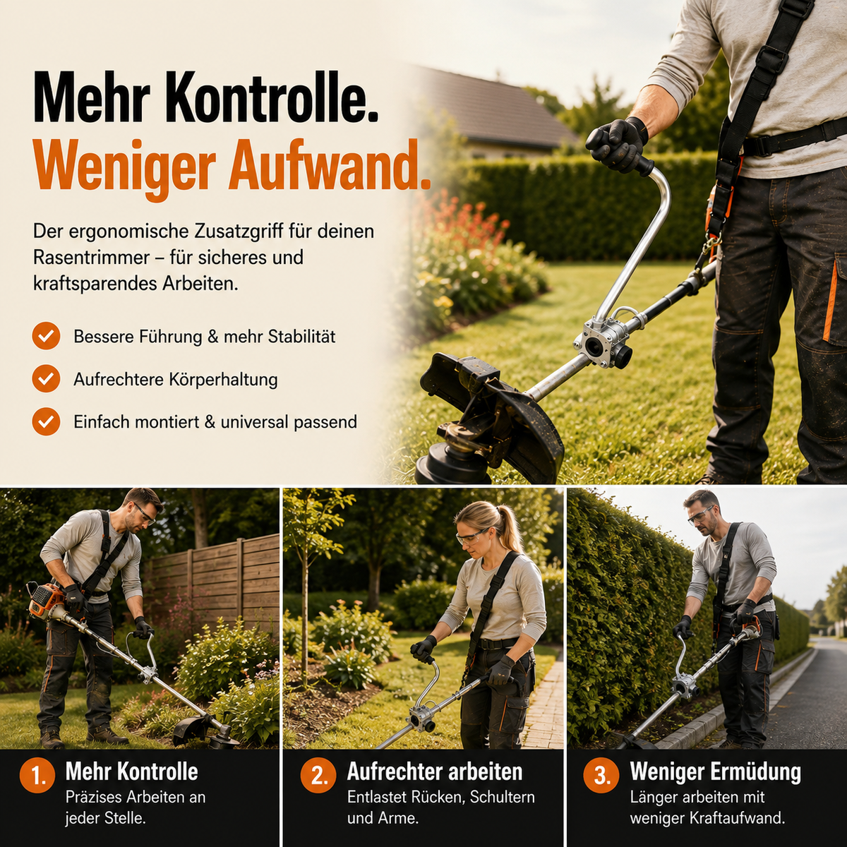 Trimmergriff – Mehr Kontrolle beim Mähen