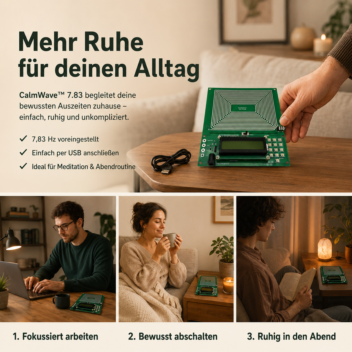 Frequenzgenerator 7,83 Hz – Mehr Ruhe
